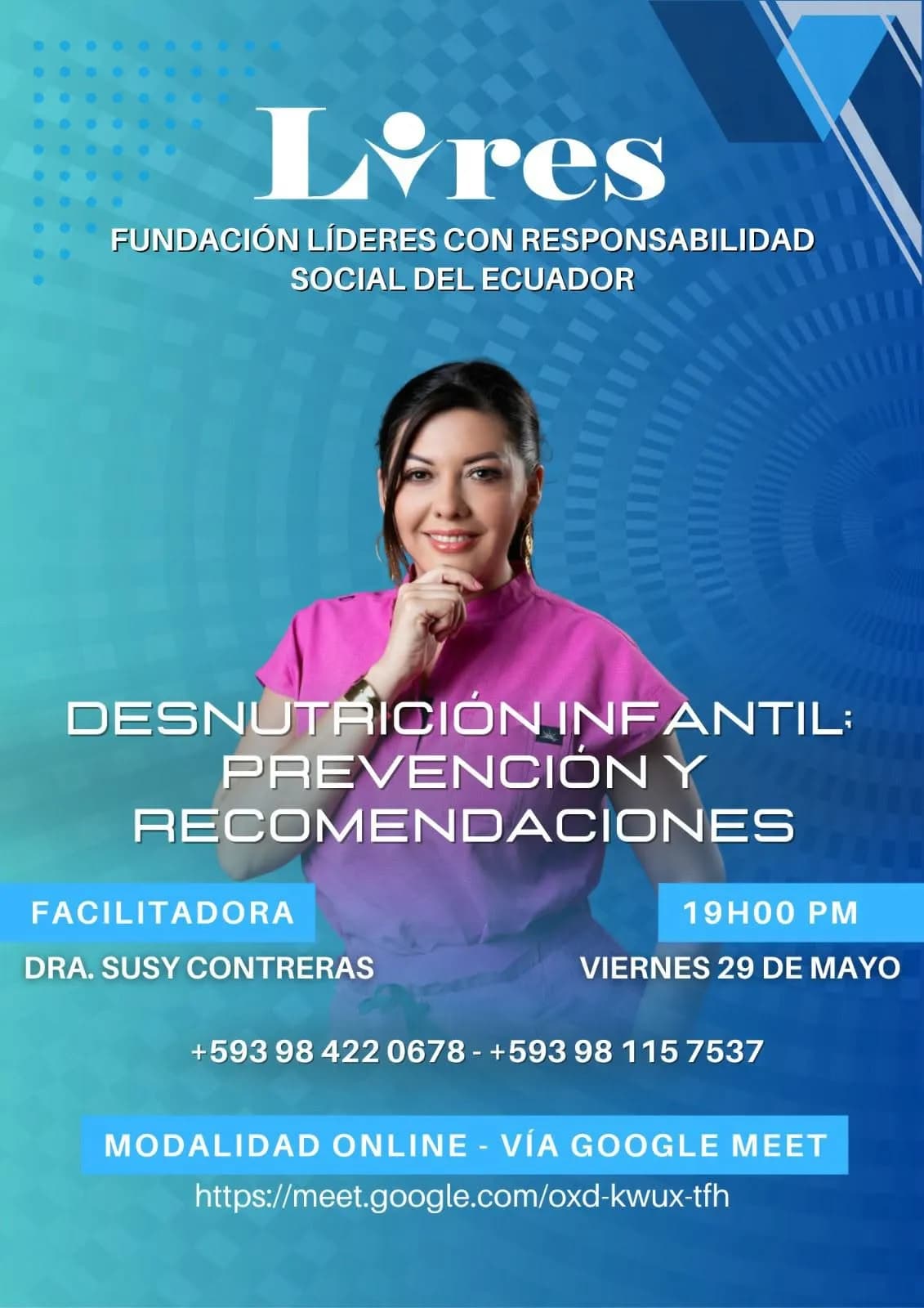 Capacitación virtual sobre desnutrición infantil de LIRES