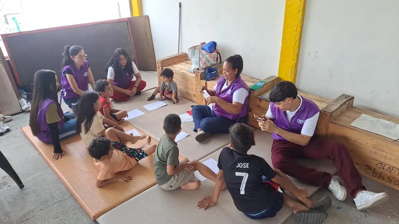 Medical brigade in Marcelino Maridueña