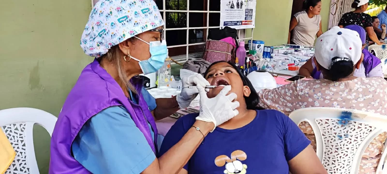 Brigada médica gratuita en Juján