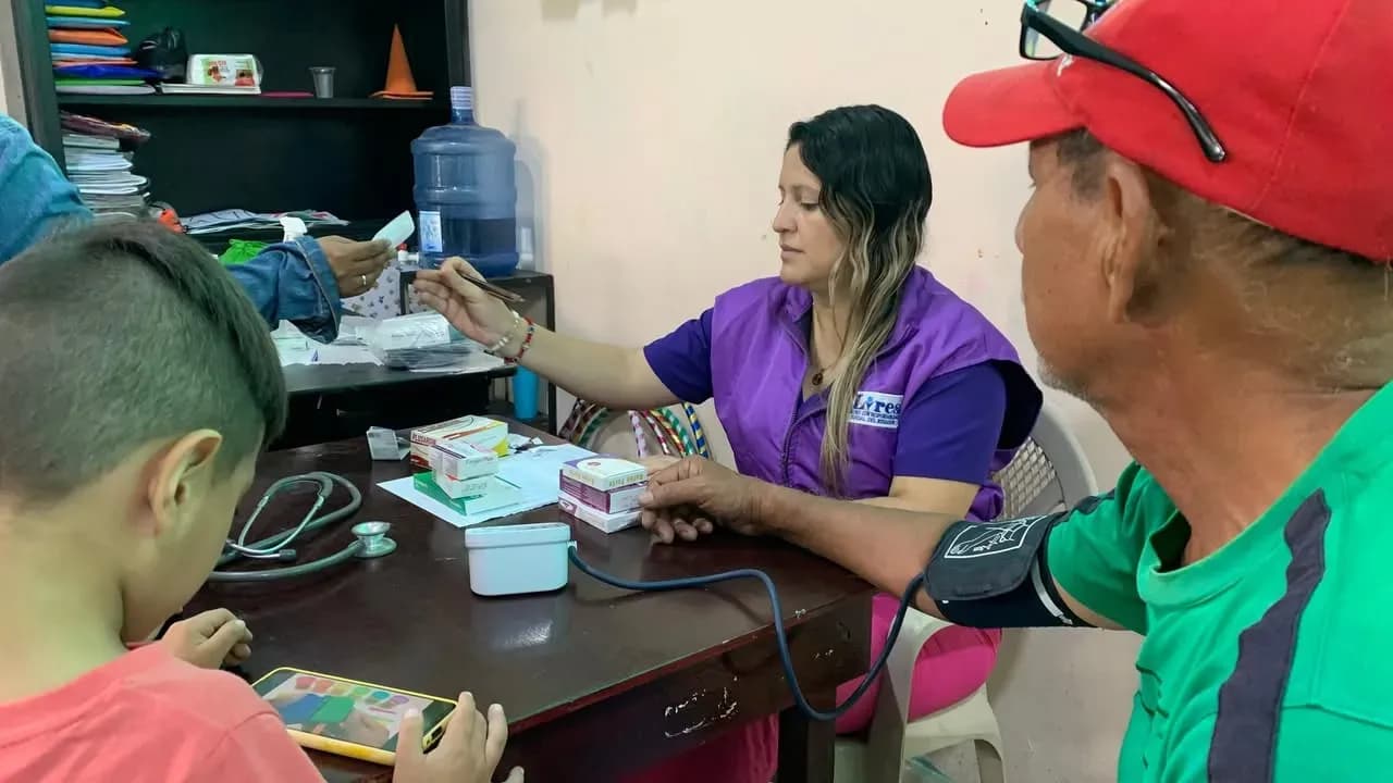 Brigada médica gratuita en Milagro