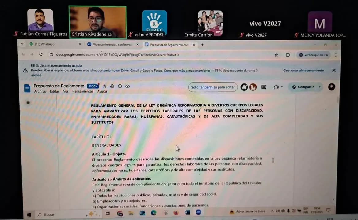 Fundación LIRES participa en propuesta de reglamento para Ley de Estabilidad Laboral