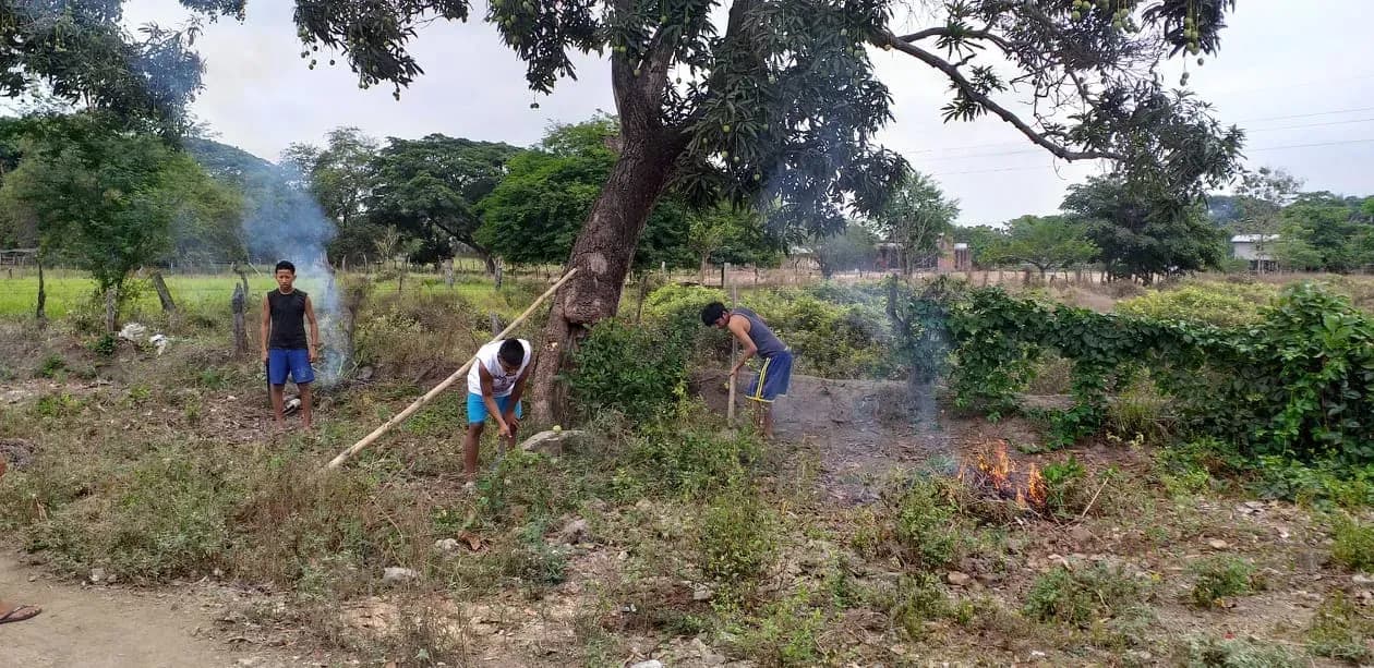 Limpieza comunitaria en Daule