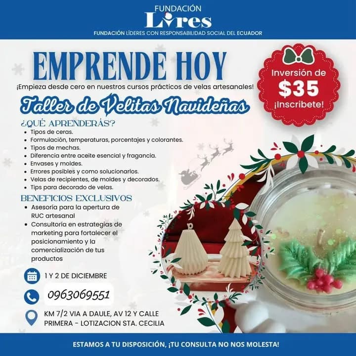 Christmas Candle Workshop in Daule