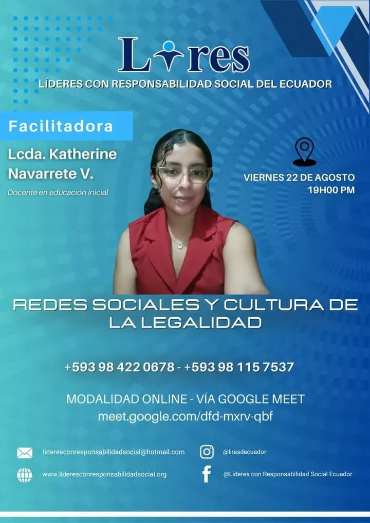 Capacitación en Redes Sociales y Cultura de la Legalidad en Guayaquil
