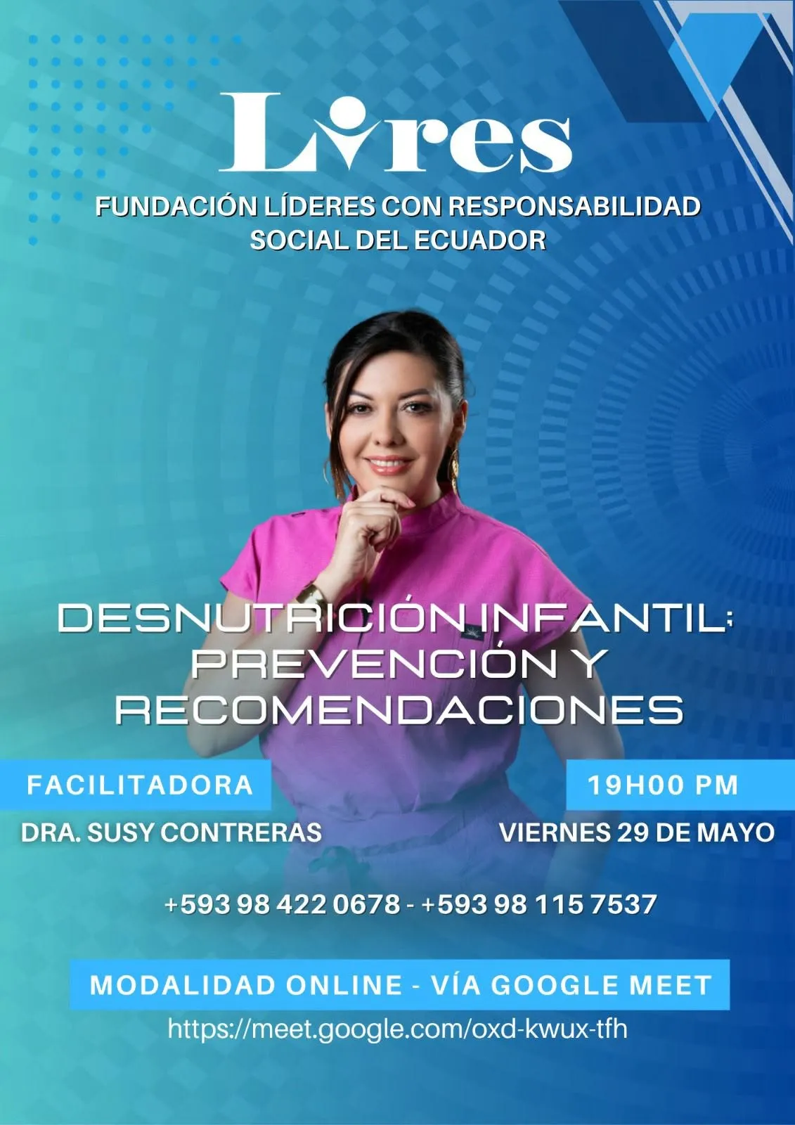 Capacitación virtual sobre desnutrición infantil de LIRES