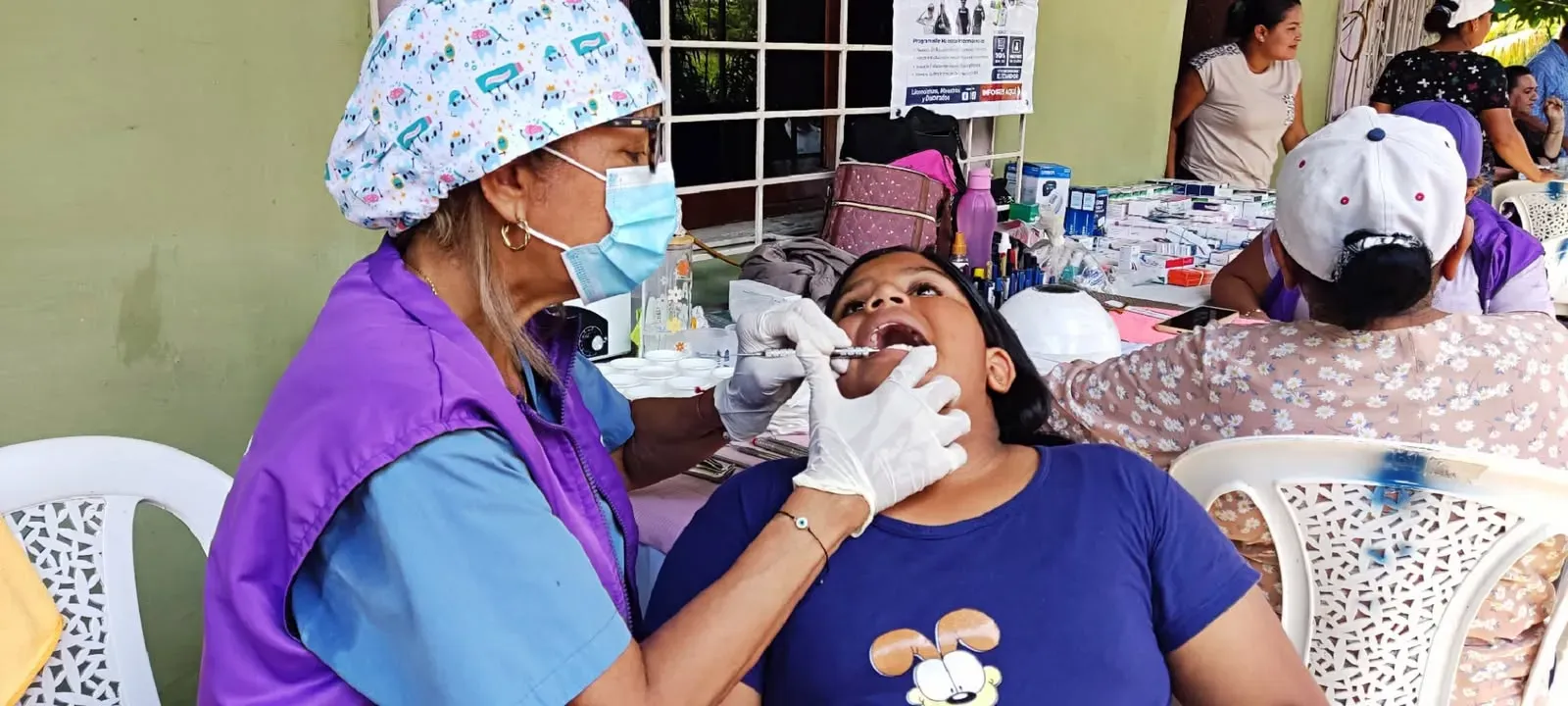 Brigada médica gratuita en Juján