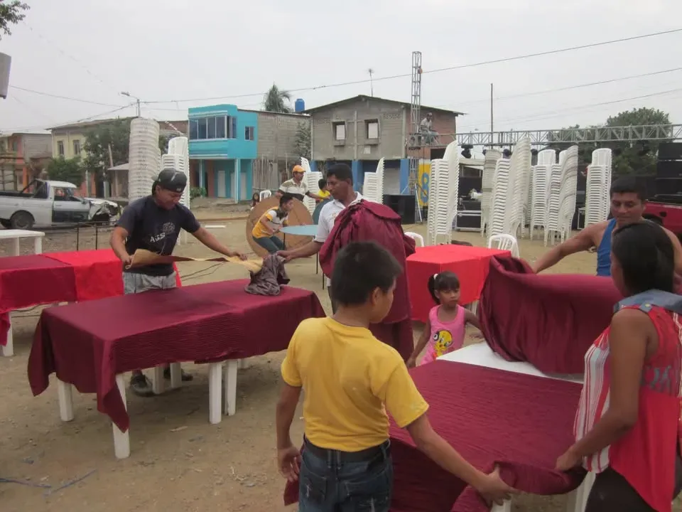 Cena show para 1200 personas en Pedro Carbo