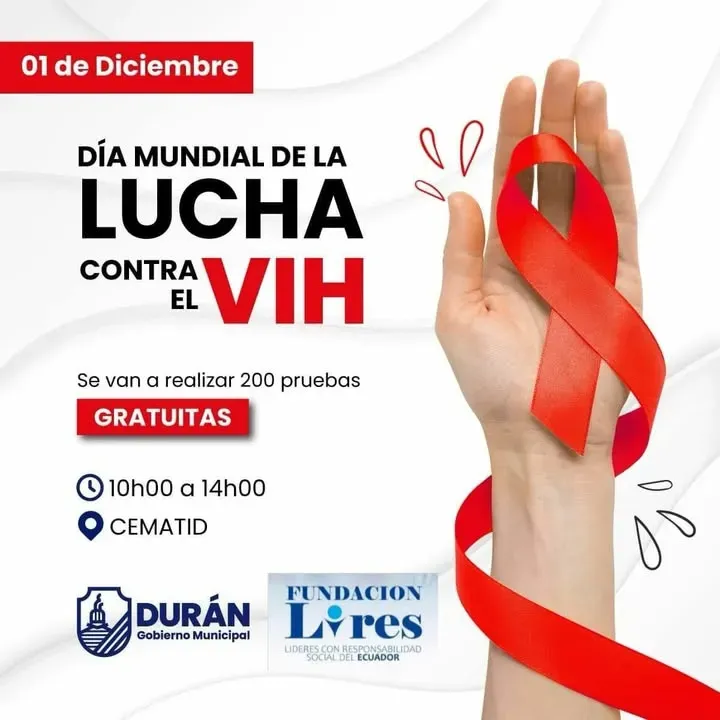 Fundación LIRES lleva concientización y pruebas de VIH a Durán